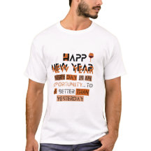 happy new year t-shirt désigne