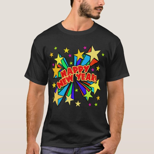 Happy New Year T-shirts, Beer Steins, Party Favors T-Shirt (Front)