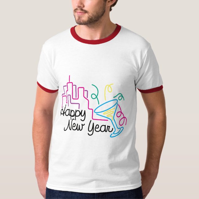 Happy New Year T-Shirts New Year's T-Shirt (Front)