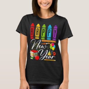 Happy New Year Teacher Fireworks New Years Eve Par T-Shirt