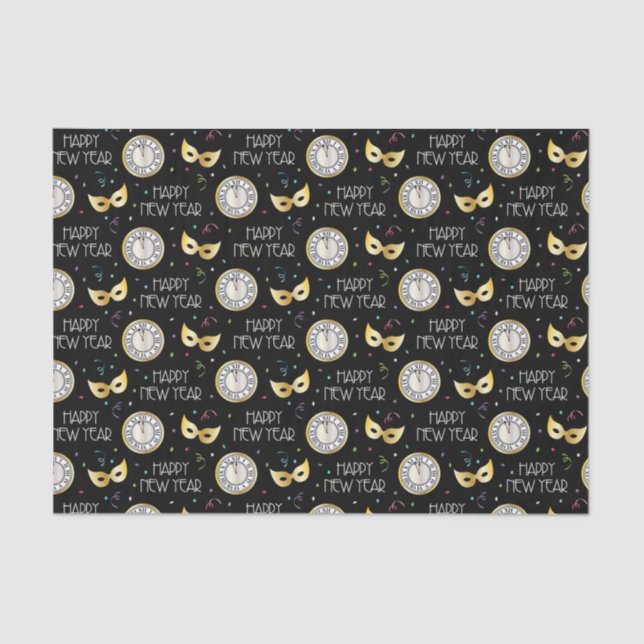 Happy New Year  Tissue Paper (Front)