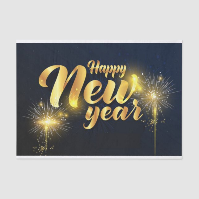 Happy New Year Tissue Paper (Front)