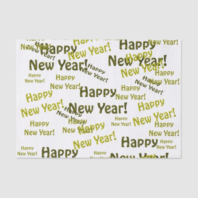 happy new year tissue paper (Front)