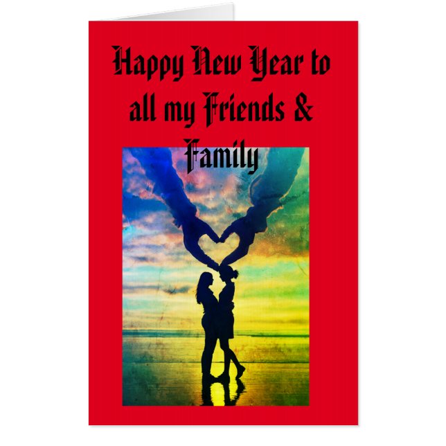 Happy New Year to all my Friends & Family  Card (Front)