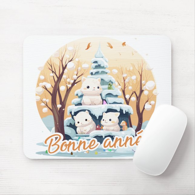 Happy New Year too Mouse Pad (With Mouse)