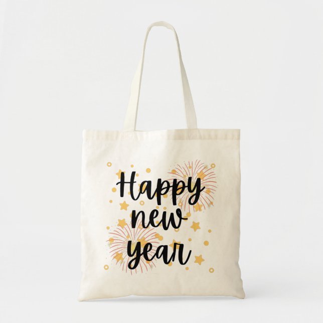 Happy New Year Tote Bag (Front)
