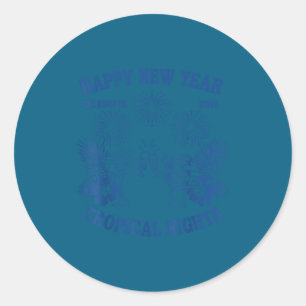 Happy New Year Trocal Nights 2026 Celebration Classic Round Sticker