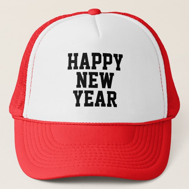 HAPPY NEW YEAR  TRUCKER HAT (Front)