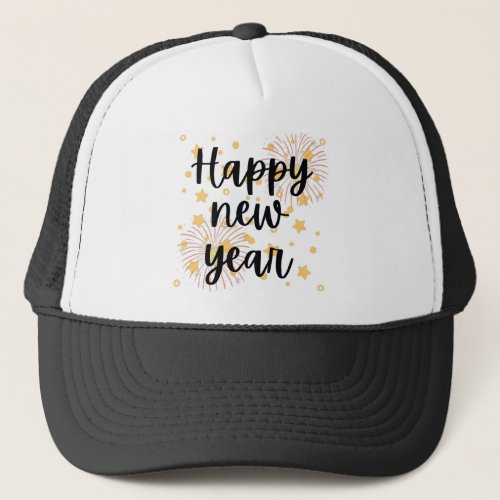 Happy New Year Trucker Hat