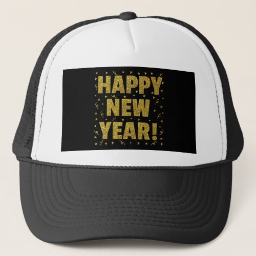 Happy New Year Trucker Hat