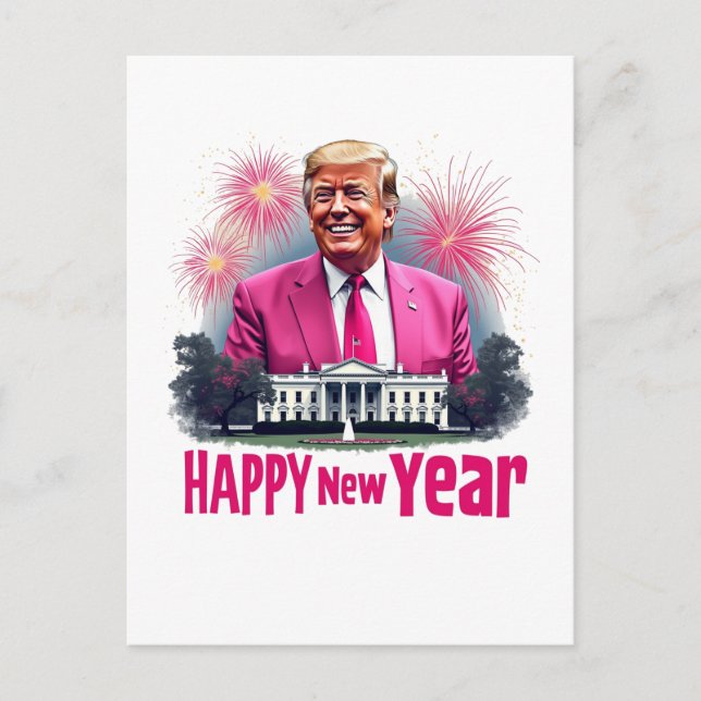 Happy New Year Trump Inauguration Day 2025 Invitation Postcard (Front)