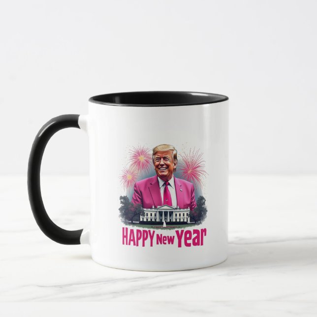 Happy New Year Trump Inauguration Day 2025 Mug (Left)