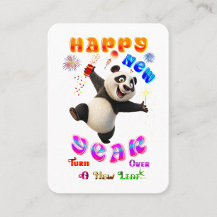 Happy New Year Turn Over A New Leaf Discount Card