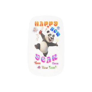 Happy New Year Turn Over A New Leaf Minx Nail Art