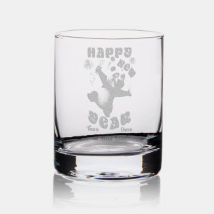 Happy New Year Turn Over A New Leaf Rocks Glass