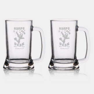 Happy New Year Turn Over A New Leaf Stein
