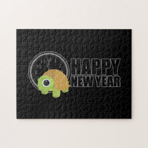 Happy New Year - Turtle Jigsaw Puzzle