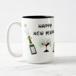 Happy New Year Two-Tone Coffee Mug