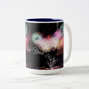 Happy new year Two-Tone coffee mug 2024 gift boyfr