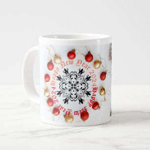 Happy New year Two-Tone white color Coffee Mug