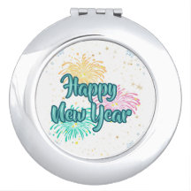 Happy New Year Typography Celebration