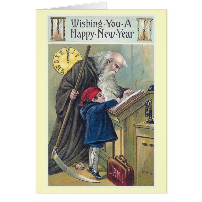 "Happy New Year" Vintage Card