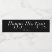 Happy New Year Water Bottle Label | Zazzle
