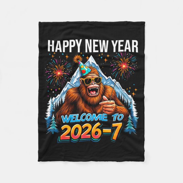 Happy New Year Welcome To 2026-7 Funny Meme 67 Big Fleece Blanket (Front)