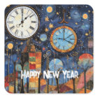 Happy New Year Whimsical Illustration