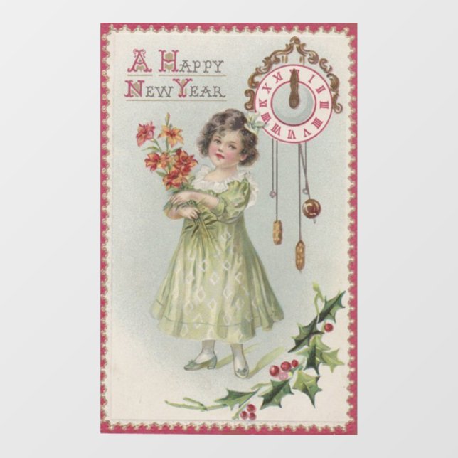 Happy New Year Window Cling (Sheet)