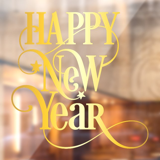 Happy New Year  Window Cling (Sheet 2)