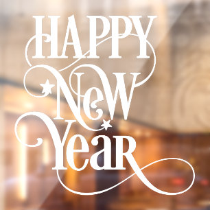 Happy New Year  Window Cling
