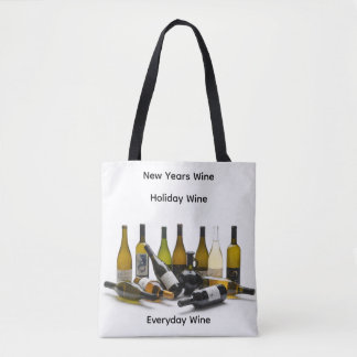 Happy New Year Wine Tote Bag