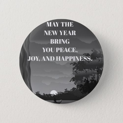 Happy new year wishes joy button