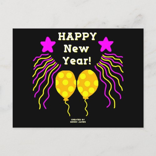 Happy New Year Wishes Postcard