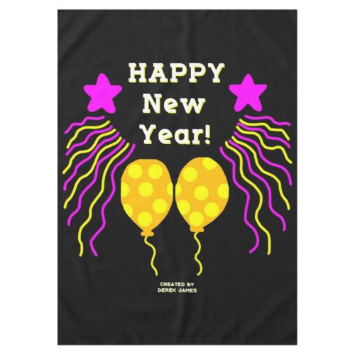 Happy New Year Wishes Tablecloth