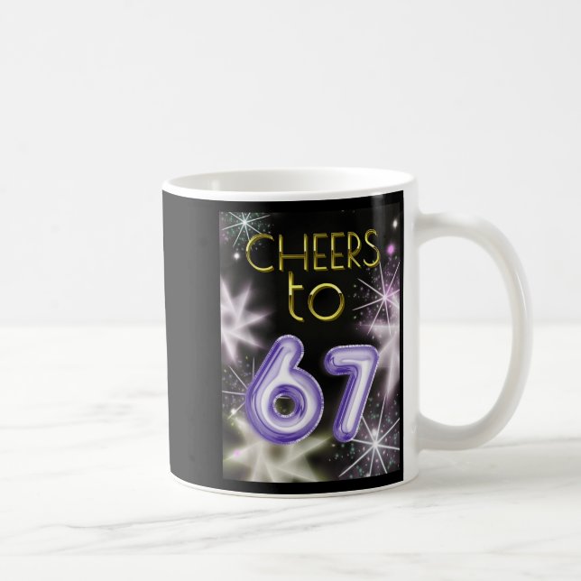 Happy New Year With A 6 7 Zoomer Meme Vibe. 2026 C Coffee Mug (Right)