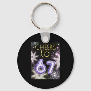 Happy New Year With A 6 7 Zoomer Meme Vibe. 2026 C Keychain