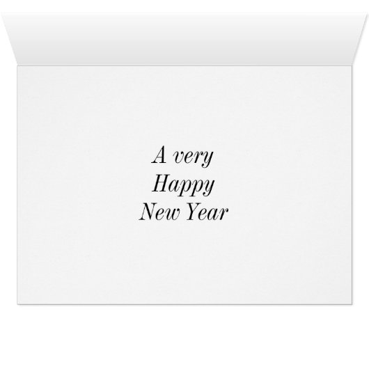 Happy New Year-Woods Winter Scene Card (Inside Horizontal (Bottom))