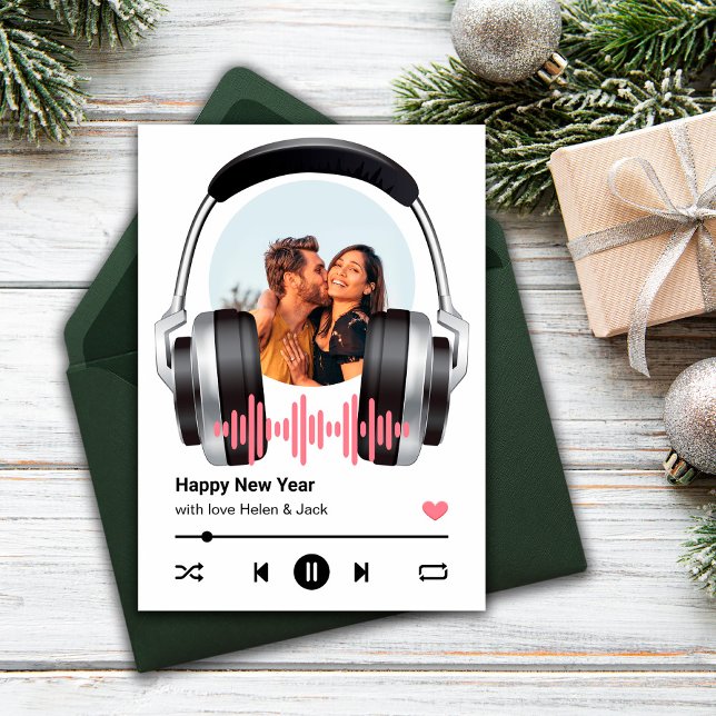 Happy New Year Your Favorite Song Greeting Card (Creator Uploaded)