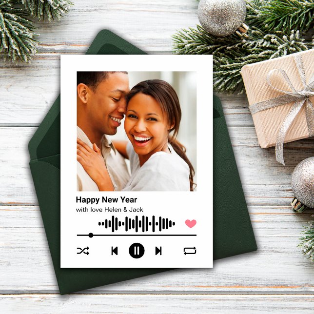 Happy New Year Your Favorite Song Greeting Card (Creator Uploaded)