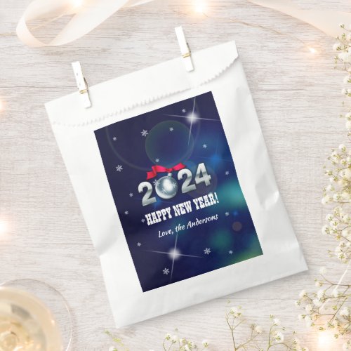 Happy New Years 2024 Custom New Years Party Favor Bag