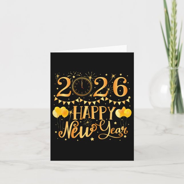 Happy New Years 2026  Card (Front)