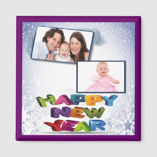 Happy New Years Add Your Photo Magnet