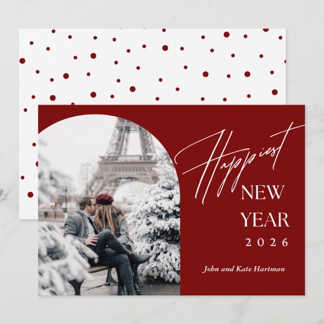 Happy New Years Arch Photo  (Front/Back)