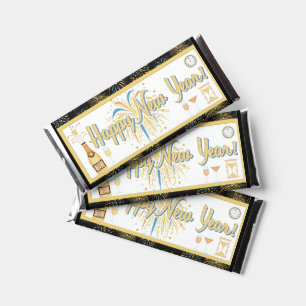 Happy New Years Candy Bar Wrapper Party Favors