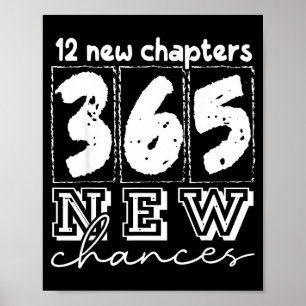 Happy New Years Chapters 365 Chances 2026 Funny Poster