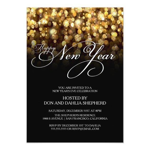 Happy New Year's Eve Party Invitation