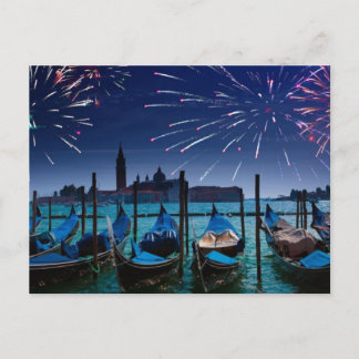 Happy New Years from Venice Postcard