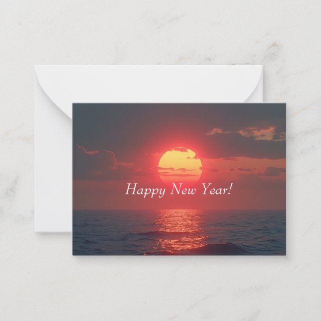 Happy new years  note card (Front)